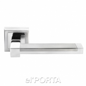 Ручка дверная DIY MH-39 SC/CP-S, "Sanibel", цвет - мат.хром/хром